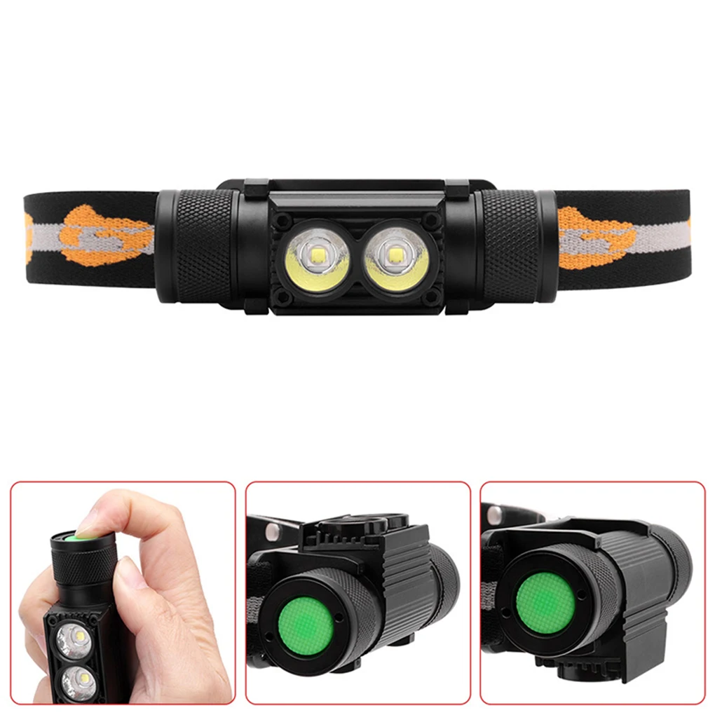 

Headlight Flashlight Emergency Hands-free USB Rechargeable Work Lamp