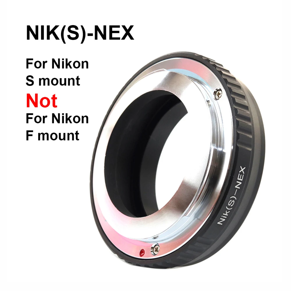 Фото Переходное кольцо NIK(S)-NEX NIK S - SNY E Mount для объектива с байонетом S для дальномерной камеры Nikon на камеру Sony с байонетом FE/E, такие как A7, A9, NEX. №1