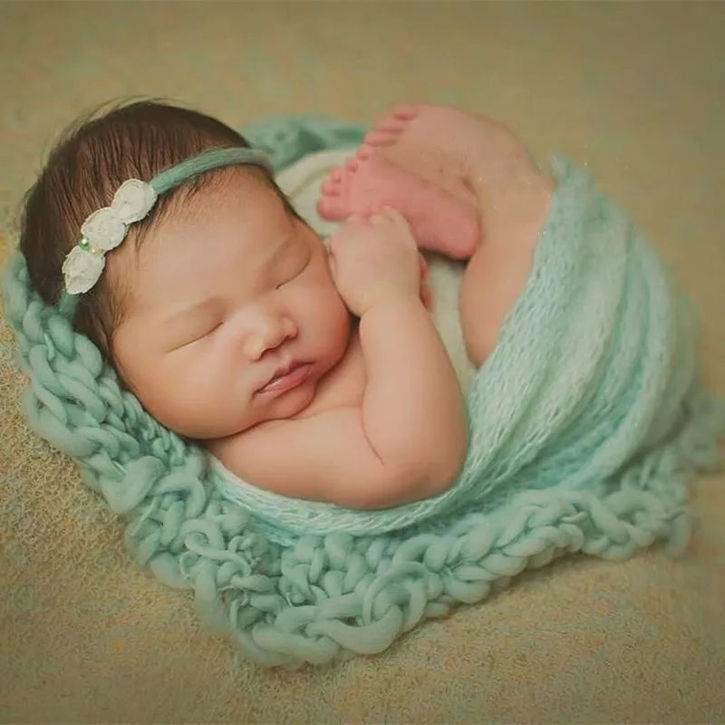 

Реквизит для фотосъемки новорожденных, детский одеяло 55 х5 см, тканый аксессуар для студийной съемки новорожденных, детский коврик для фото...