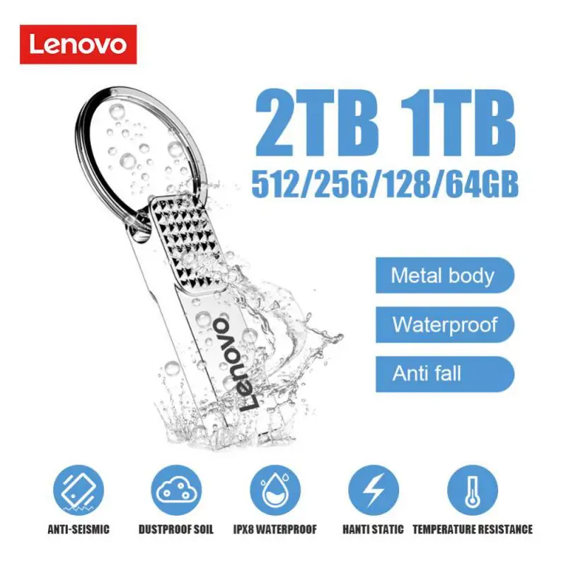 

Lenovo 1 ТБ USB флэш-накопитель 128 ГБ флэш-накопитель 512 ГБ флеш-накопитель 256 ГБ USB флэш-память Cle USB-накопитель Водонепроницаемая карта памяти подарок