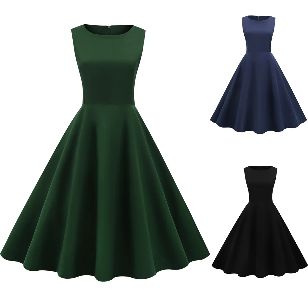 2024 женские летние платья с открытыми плечами и v-образным вырезом в стиле ретро