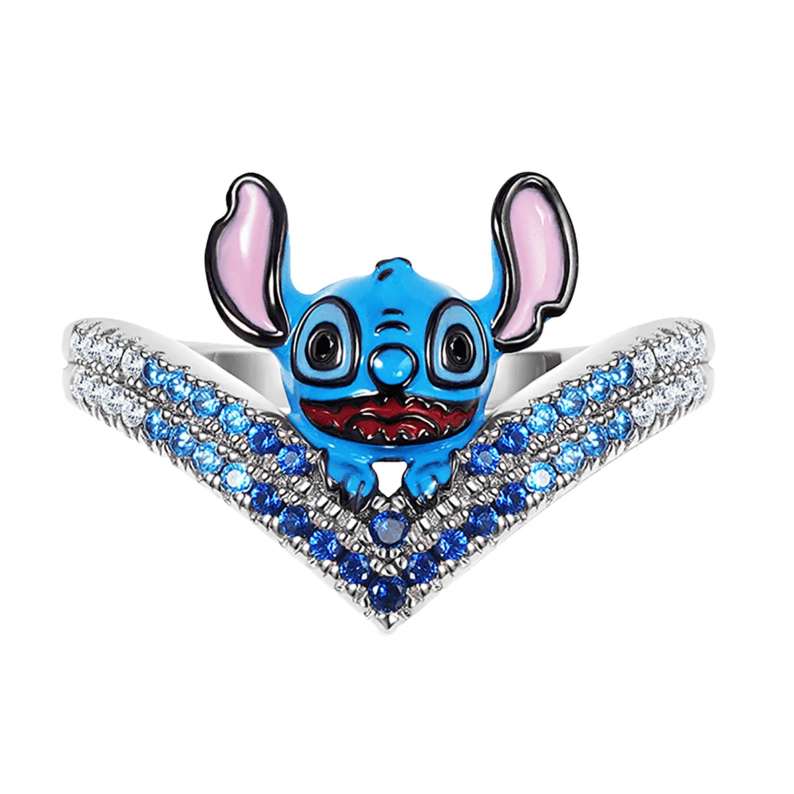 

Star Baby Animation Sticky doll dripping oil micro diamond ring jewelry for women rings for women