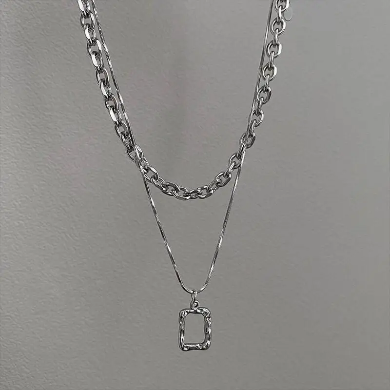 Новинка 2022 геометрический дизайн металлическая квадратная Двухуровневая