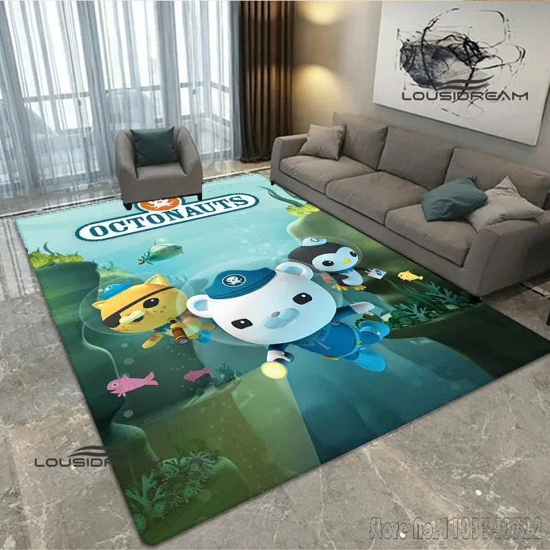 Ковер с мультяшным принтом Octonauts нескользящий ковер ковры 80x120 см декор для детей