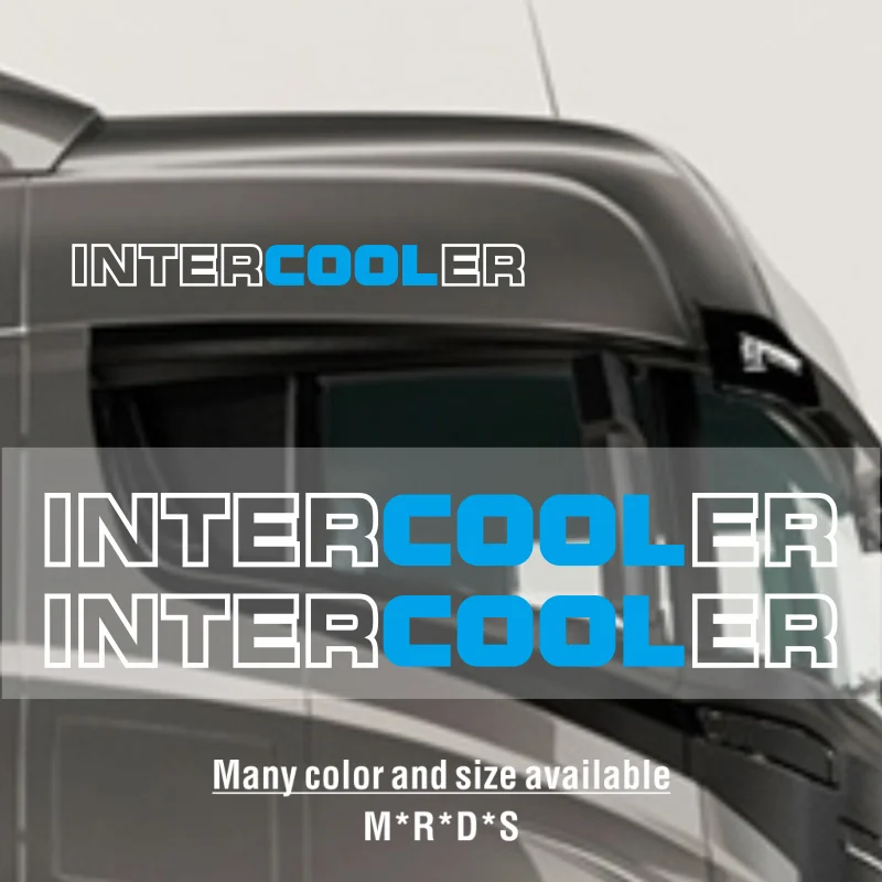 Для Volvo DAF Scania INTERCOOLER наклейки на окна кабины x 2. графические наклейки для грузовиков.