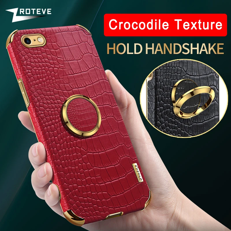 Кожаный чехол с кольцом для iPhone SE 2 3 2020 2022 6 6S 7 8 Plus iPhone7 iPhone8