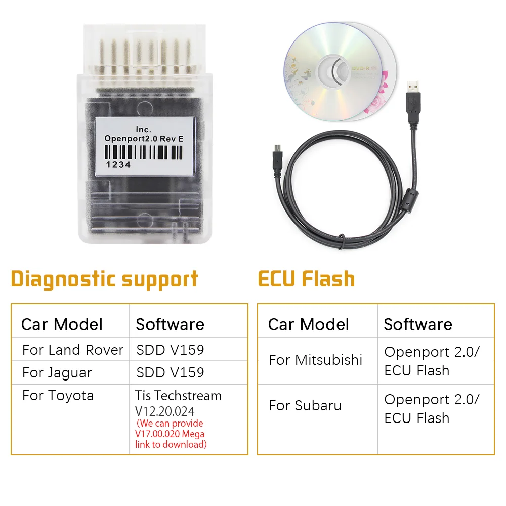 Полный чип Openport 2 0 ECU FLASH open port автоматическая Настройка чипа OBD OBD2 автомобильный