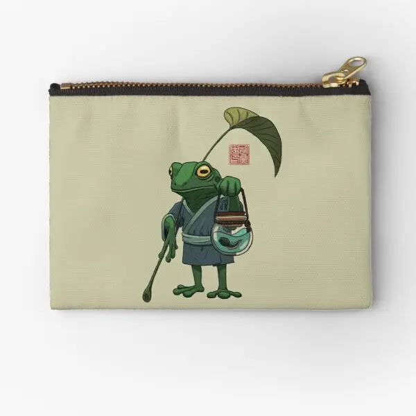 

A Frog And His Son Zipper Pouches Storage Small Coin Underwear Wallet Pocket Key Panties Cosmetic Women Money Men Socks Pure