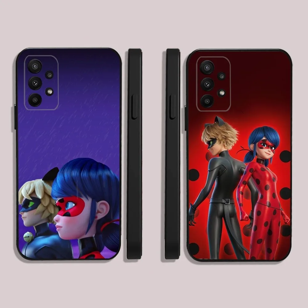 Чехол для телефона Cat Noir Samsung S24 23 22 30 21 10 9 Ultra Plus Lite FE 5G L-LadybugeS черный мягкий чехол