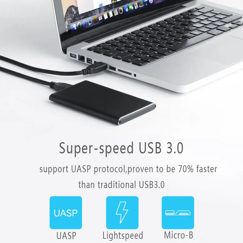 Корпус для внешнего жесткого диска 2 5 дюйма USB3.0 на SATA III 6 Гбит/с UASP чехол