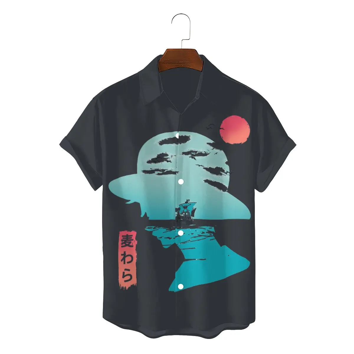 

Good Day To Sail 3D Shirt For Men One Piece Monkey D. Luffy Clothing Novelty Shirts Soft Print Loose