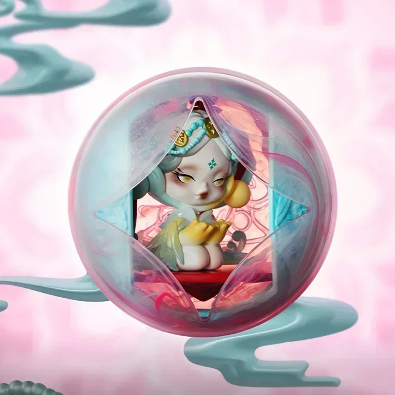 Фото POP MART SKULLPANDA The Mirage Series Модная слепая коробка игрушки Mystery Box Mistery Фигурка-сюрприз Милая модель Подарок на день рождения №5
