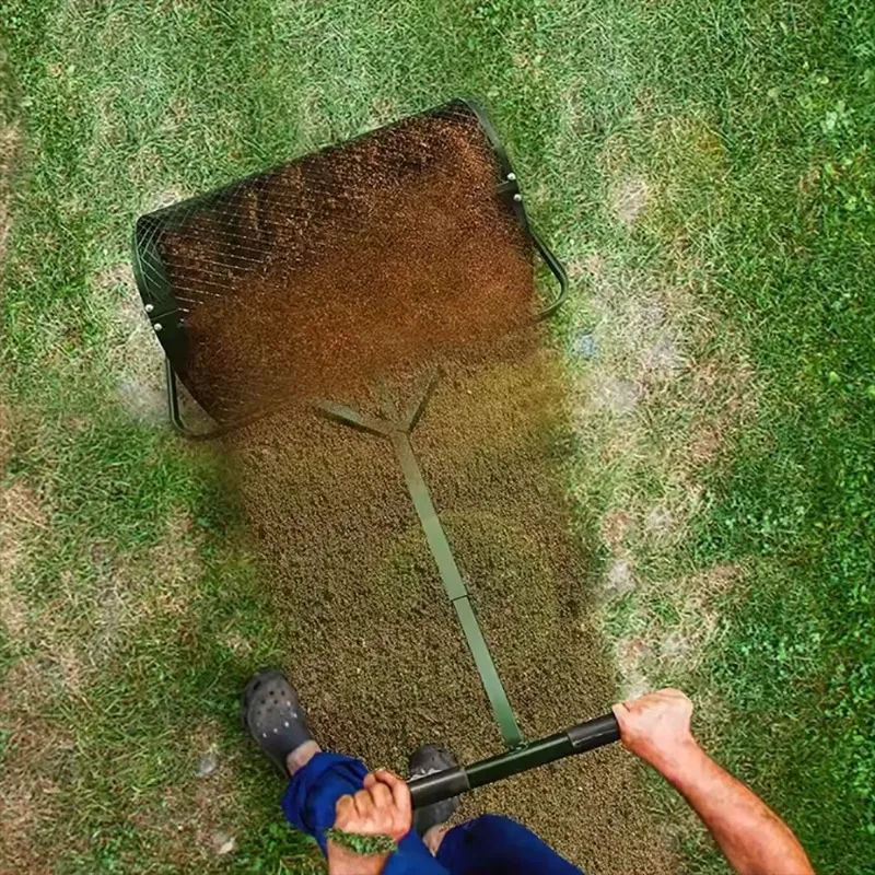 24-дюймовый съемный разбрасыватель почвы удобрения ручной роликовый газона для