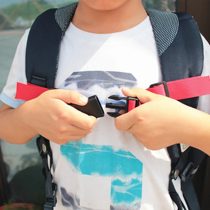 

4 Colours Adjustable Children's Outdoor Backpack Shoulder Strap Fixed Belt Strap Non-slip Pull Belt Bag Chest Strap