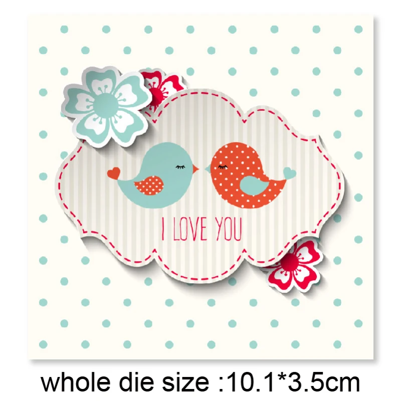 

2 Love Birds DIY Process Metal Cutting Dies Scrapbook Embossed Paper Card Album Process Template Die Cut