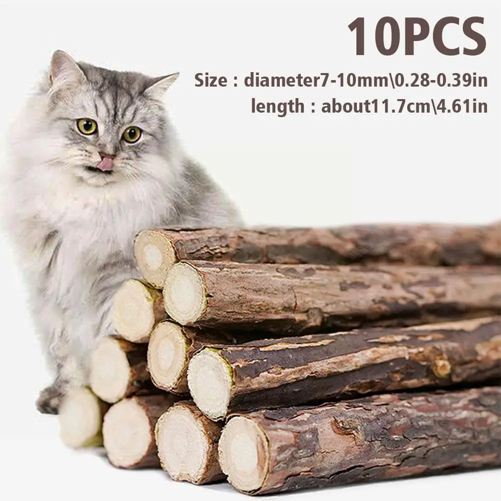 

10 шт., натуральные игрушки для домашних животных, 7-10 мм