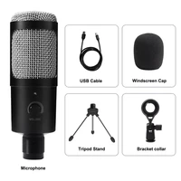 for youtubeusb microphone condenser d80 recording microphone with stand and ring light for pc karaoke streaming podcasting 2022