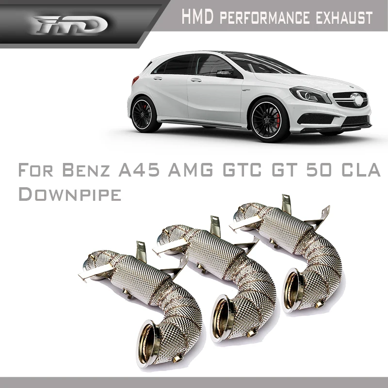 

For Benz A45 CLA AMG GT GT50 Exhaust Downpipe Three-way Catalysis