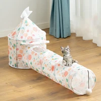 pet suppliescat house cat toy collapsible cat tunnel cat bed kitten indoor toys tent interactive funny cat toys cat accessories