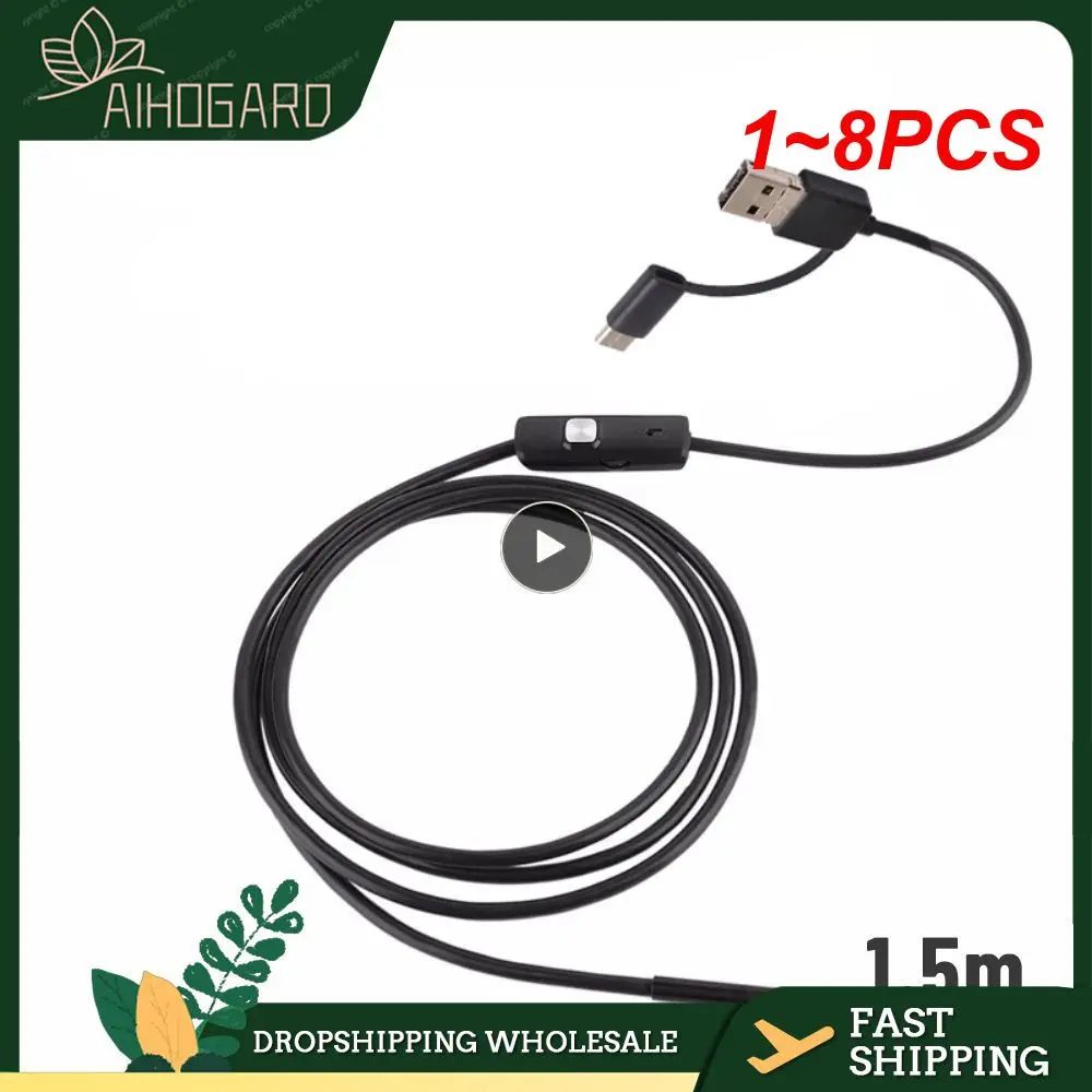 

1-8 шт., USB-камера-эндоскоп с 6 светодиодами