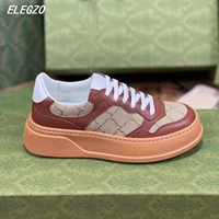 ladies luxury sneakers 2022ladies spring and autumn ladies leather lace up sport casual shoes high quality womens shoes