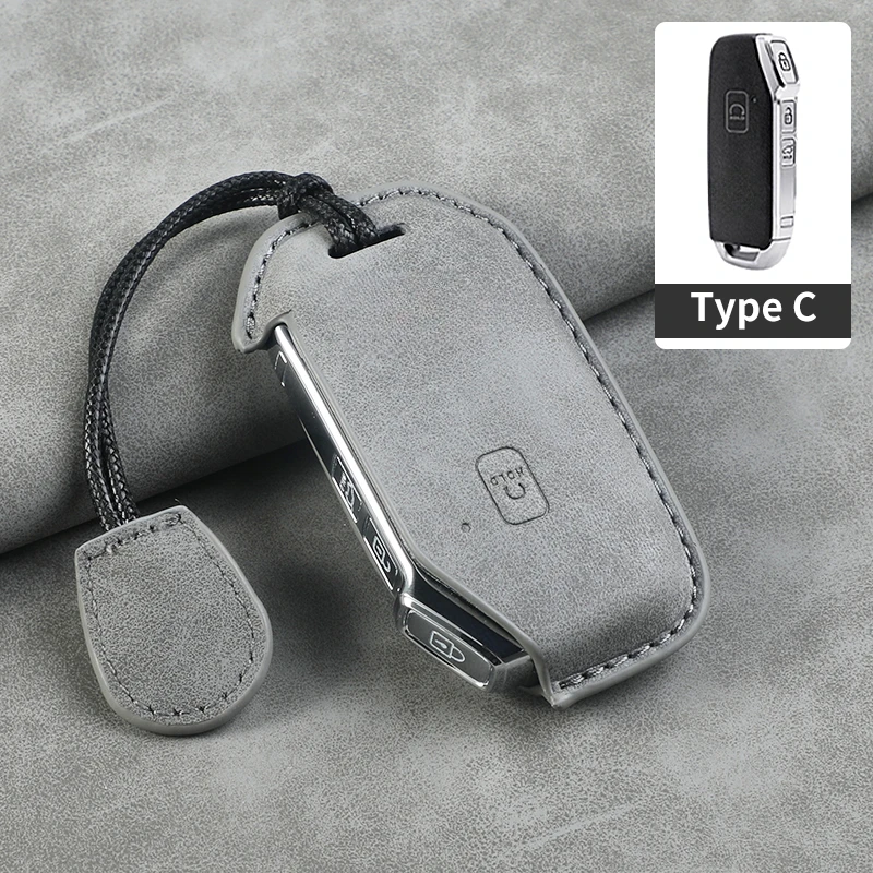 

Кожаный чехол для автомобильного ключа, 5 кнопок, чехол для Kia Telluride SX 2021 Sportage R 2022 K5 GT Line 2021 Seltos 2020