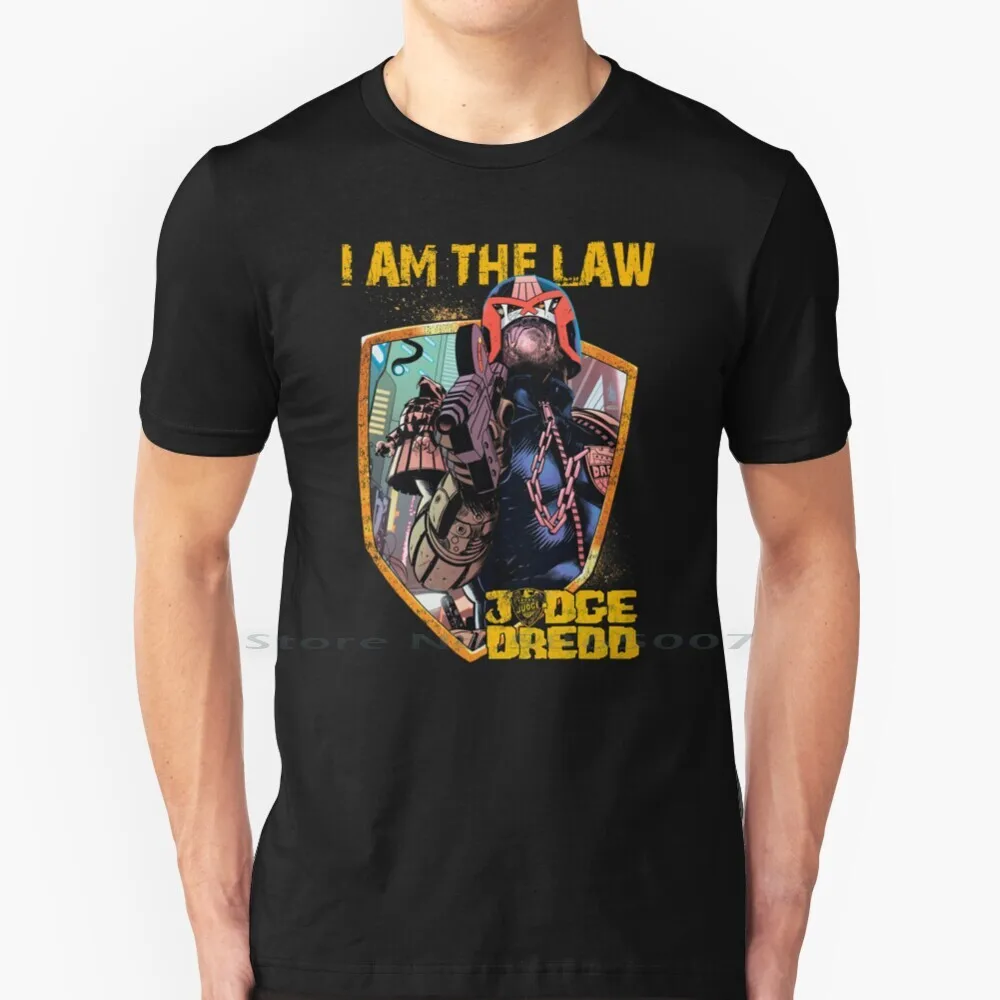 

Dredd-I Am The Law T Shirt Cotton 6XL Retro Vintage Films Cinema Cult Movie Cult Classic 90s Movies Dredd Action Fantasy Law