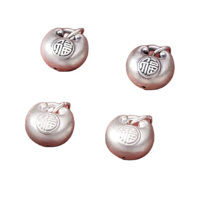 1 шт. 999 Чистое серебро новогодние ювелирные изделия благословения подвески 12 5x12