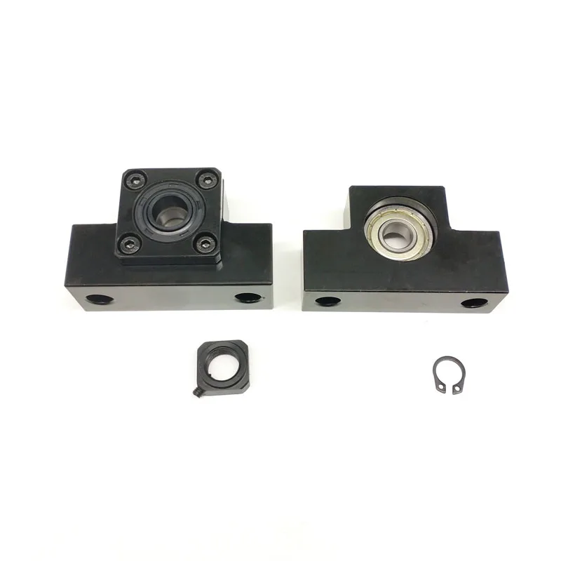 Набор опор для шарико-винтового привода EK15 EF15: 1 шт. фиксированная сторона и плавающая для SFU1204 ЧПУ деталей.