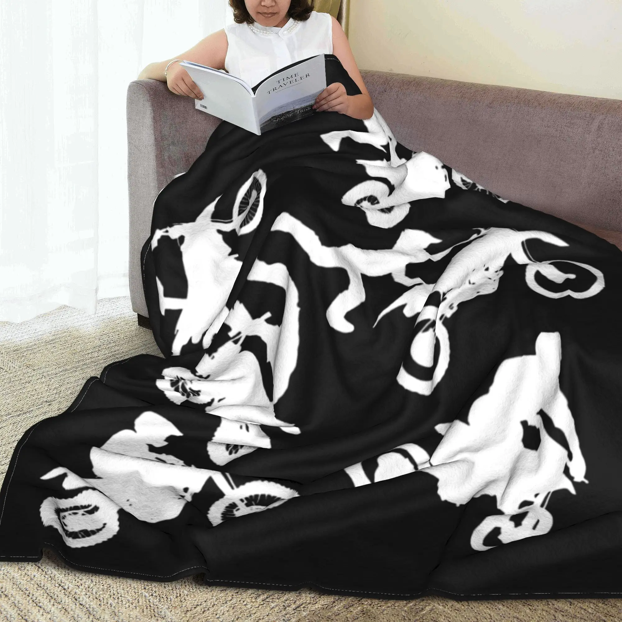 Одеяла с рисунком фристайла Dirt Bike Tricks Cross-Rally для мотокросса плюшевое забавное