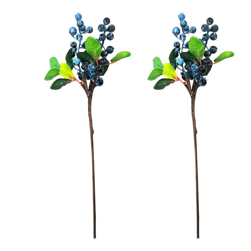 

Artificial Flowers California Faux Blueberries Artificial Blueberry Stems For Decorating Blueberry Picks Fruit