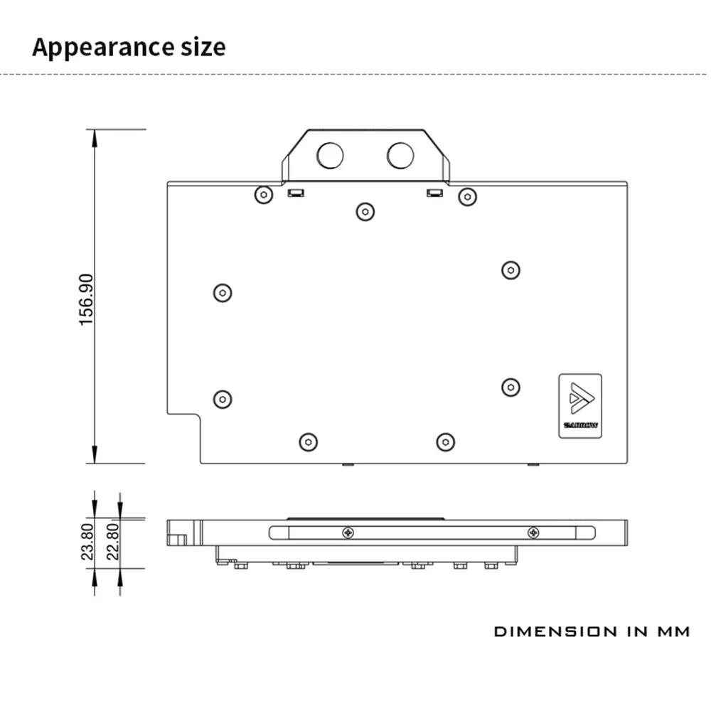 Barrow видеокарты водяной охладитель BS-AST4080-PA ASUS TUF Geforce RTX 4080 O16G игровой блок GPU для ПК
