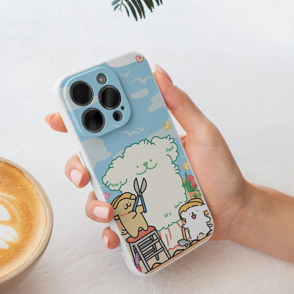 Чехол для телефона с изображением супер милого щенка IPhone 15 14 13 Pro Max