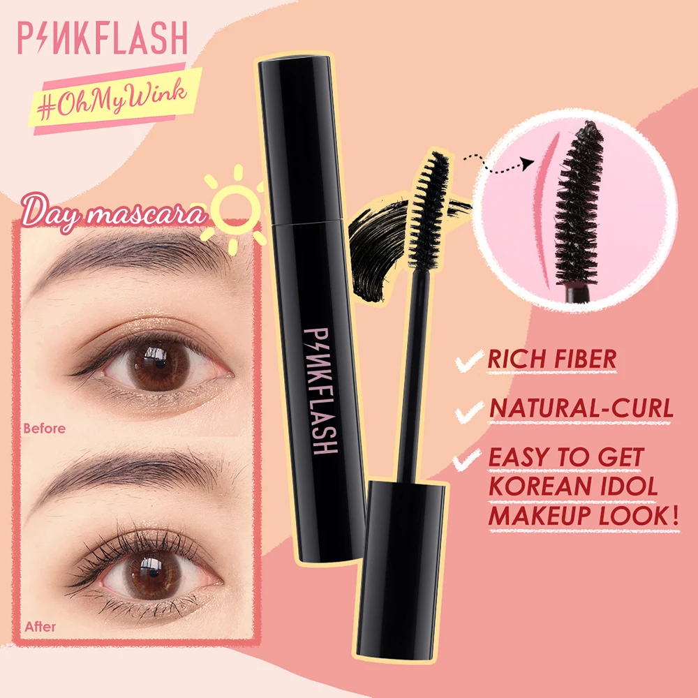 

PINKFLASH Eye Makeup Set Eyeliner Eyebrow Pencil Mascara Black Daily Use Waterproof Sweat Proof Long-lasting Durable Soft Nib