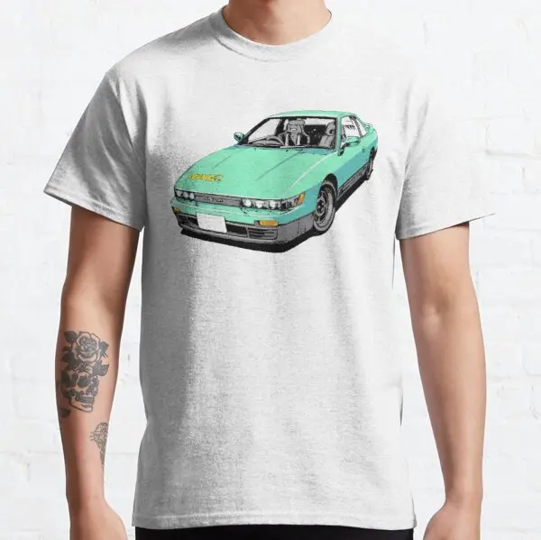 Iketani s Silvia S13 Initial D godtiermeme T Shirt hot sale Femal Male 100% Cotton Tops Design O-neck Harajuku Printed T-shirt