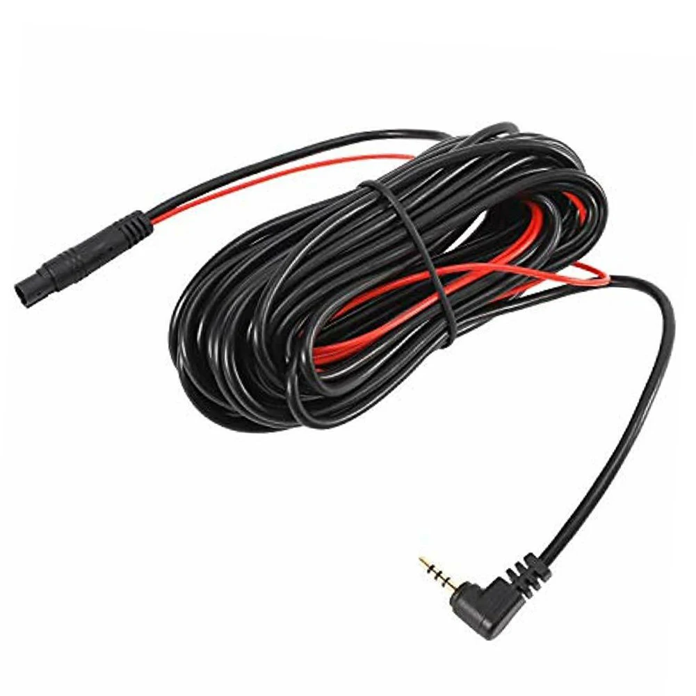 

Rear View Camera Cord Wire Extension Cable Garden Indoor 12V 5 Pin 9m Accessories Backup Black Car Metal Plastic