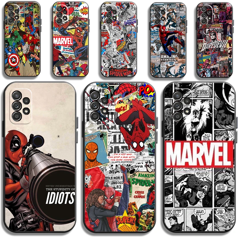 

Marvel Comics Phone Cases For Samsung Galaxy M11 12 S8 S9 S10 S20 S20FE S21 S21Plus S21 UItra Funda Carcasa Coque Back Cover
