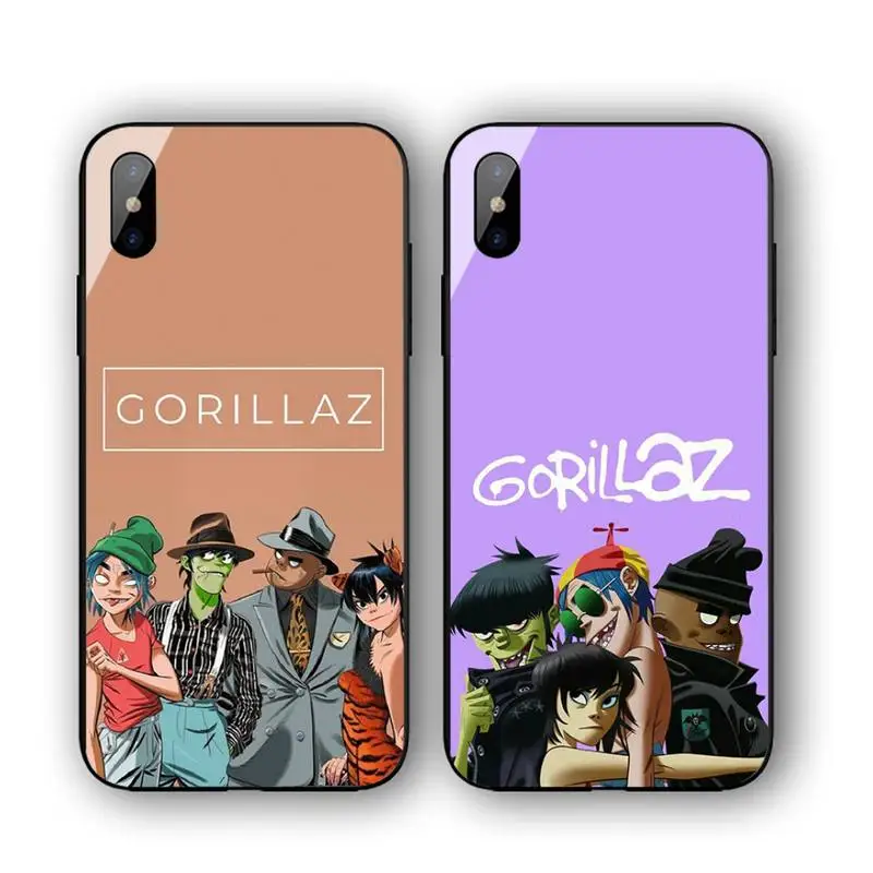 

Gorillaz Cartoon Phone Case For Iphone 11 12 13 14 Pro Max 7 8 Plus X Xr Xs Max Se2020 Tempered Glass Cove