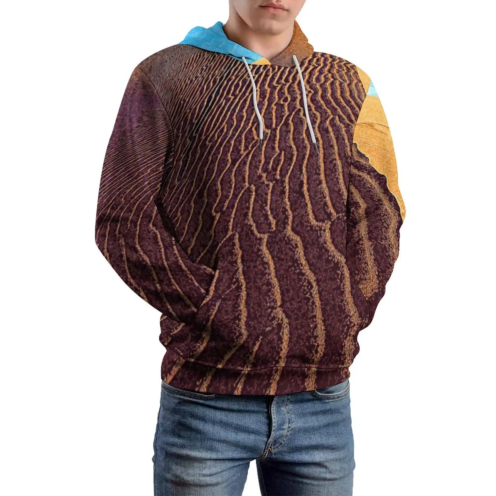 

Namib Desert Loose Hoodies Landscape Print Streetwear Hoodie Male Long-Sleeve Y2k Graphic Hooded Sweatshirts 4XL 5XL 6XL