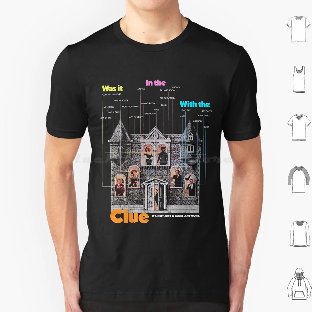 Футболка Clue (1985) Хлопковая крутая футболка 6xl 1985 Cluedo Джонатан Линн Wadsworth The Movie On Stage
