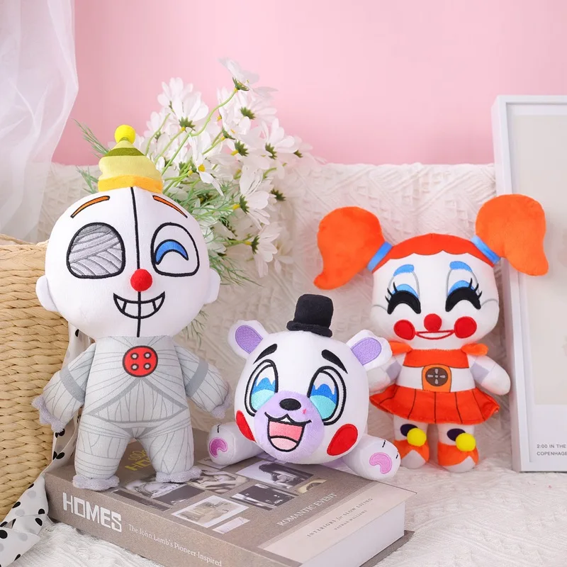 

New Product Creativity Stuffed Toy Bear Night Animation Game Around Doll Clown Girl Stuffed Toy Children's Gift