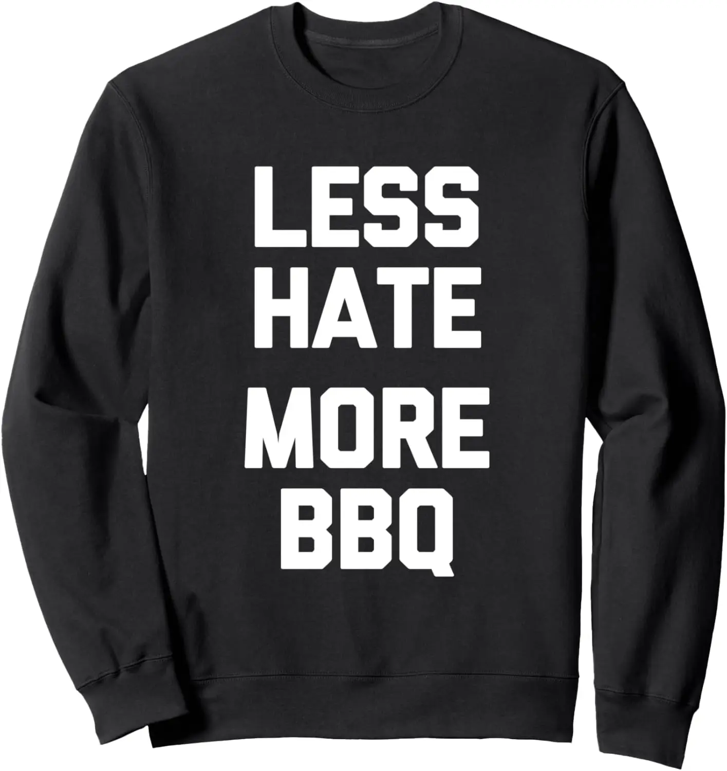 Футболка Less Hate More для барбекю забавная толстовка с мясом грилем и