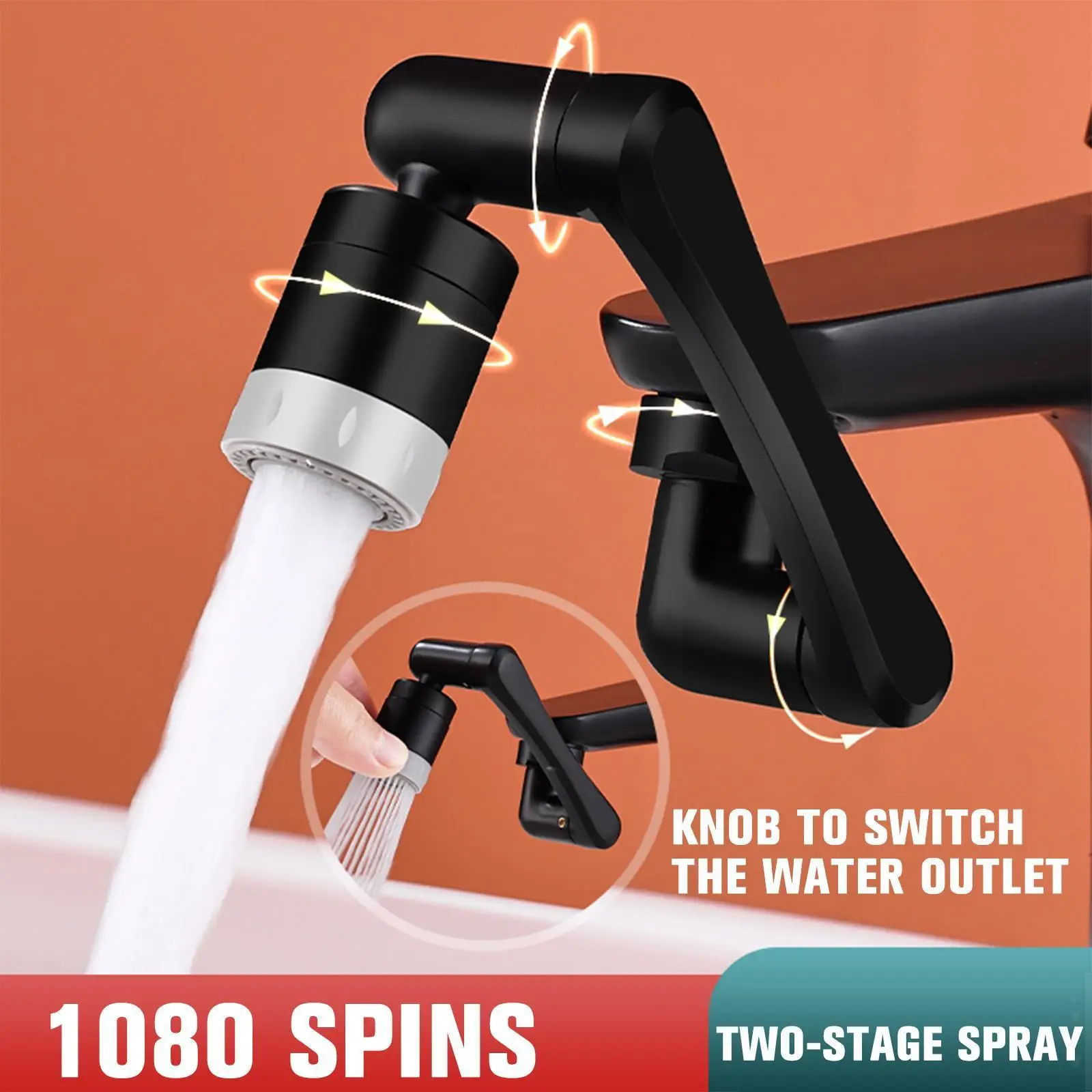 

2 режима вращающийся на 1080 ° барботер Смеситель Для Воды Высокого Давления Удлинитель для кухни принадлежности для Ванной Принадлежности г...