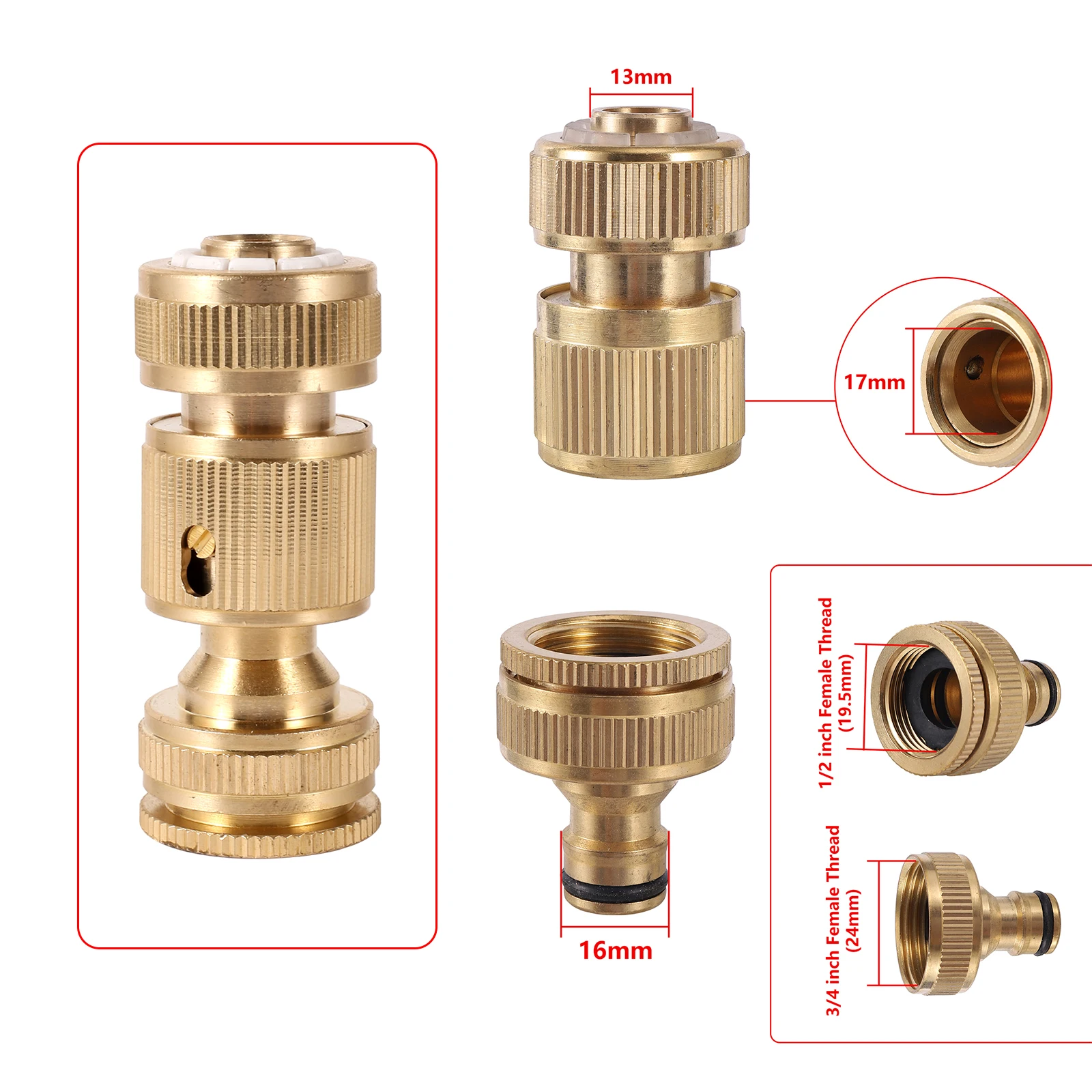 

Латунный адаптер крана 1/2"-3/4" Adhere To Fly