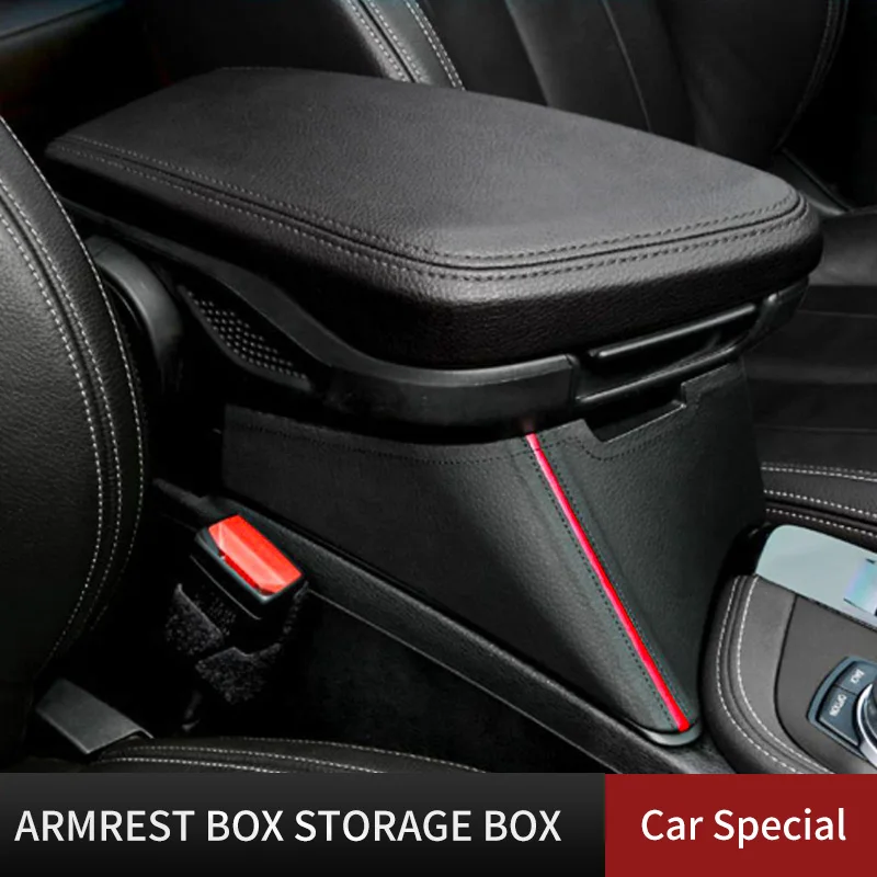 

Car Central Armrest Storage Box Container Holder For BMW X1 F48 X2 F39 LHD Arm Rest Storage Box Interior Organizer Accessories