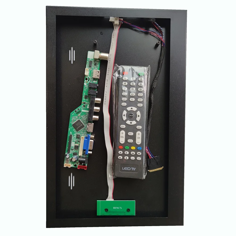 

Чехол из алюминиевого сплава для задней панели + панель контроллера телевизора AV VGA Kit для 40pin B140XW01 USB 14,0 "1366*768 LCD LVDS