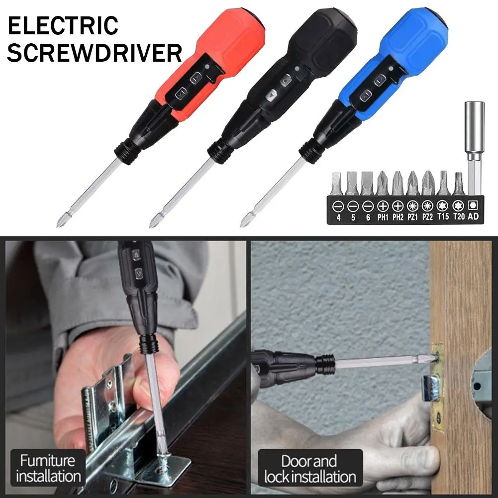 

Mini Cordless Electric Screwdriver 3.6v Cordless With Magnetic Tip And Work Light Suitable For Diy At Home O3s2