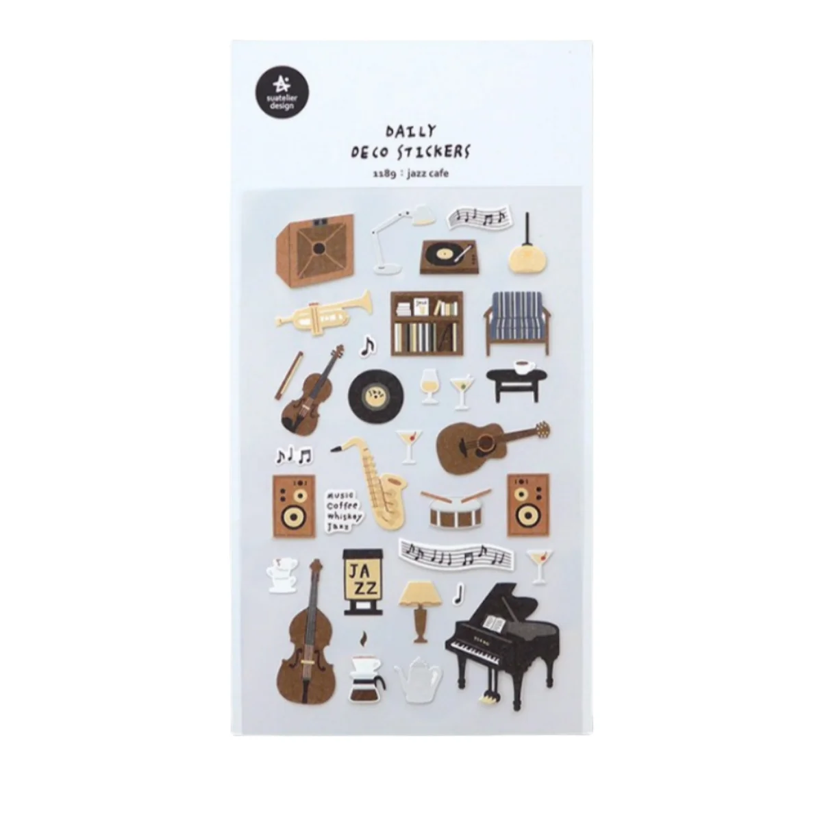 

Набор наклеек Suatelier Music Cafe