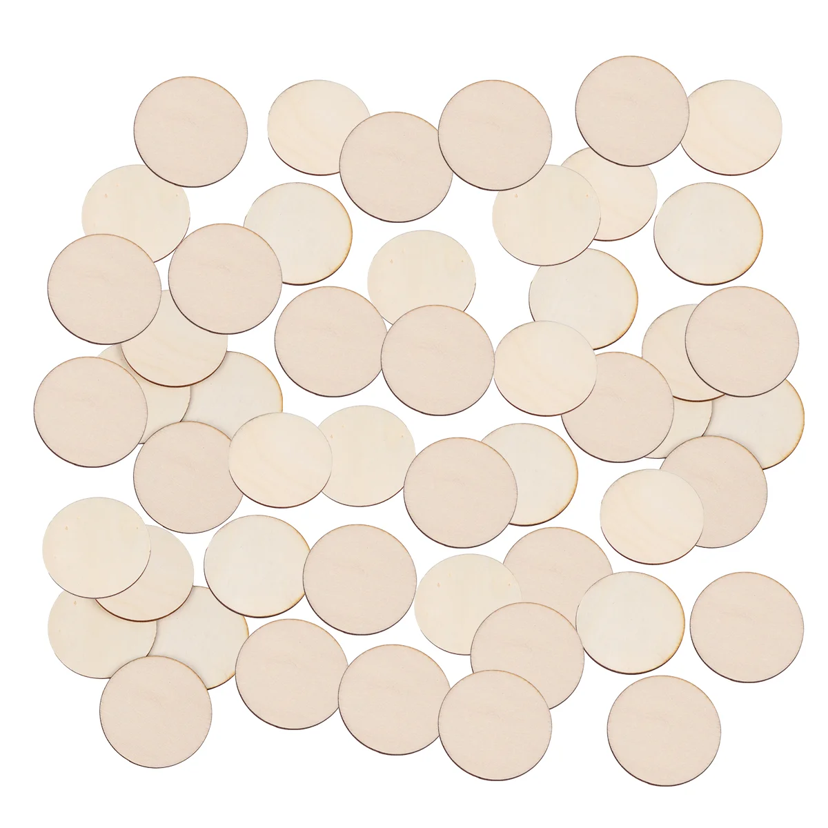 

50 шт., деревянные ломтики, детские деревянные ломтики