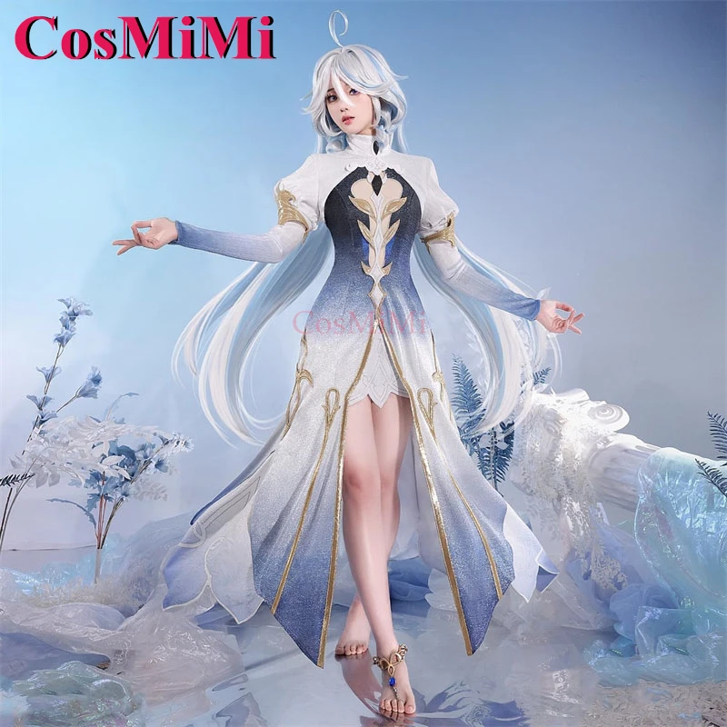 CosMiMi Game Genshin Impact Focalors/Furina Косплей Костюм Великолепный Милый Элегантный Наряд Бога